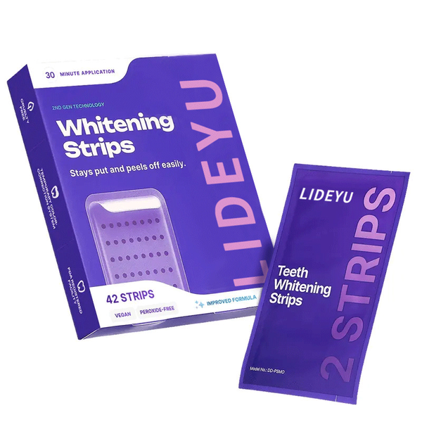 Makelune Dual-Action Whitening Strips — PAP Deep Whitening + Purple Color-Correcting